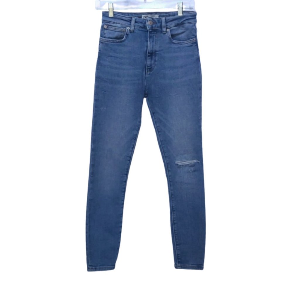 ZARA Skinny Jeans With Slit at the Knee. Size 6. #2-0196